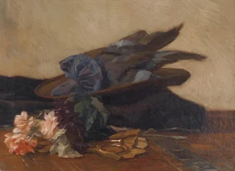 Still Life with Hat and Roses